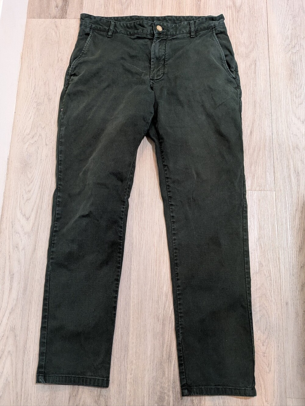 Zara Dark Olive Green Carpenter Style Pants - Size 31